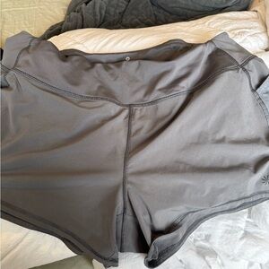 Athleta Gray Athletic Shorts Lightweight Performance Fit